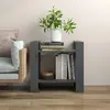 Image de vidaXL Bibliothèque/Séparateur de pièce gris 60x35x57 cm bois de pin