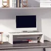 Image de VIDAXL Support de moniteur - Blanc