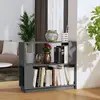 Image de vidaXL Bibliothèque/Séparateur de Pièce Gris