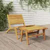 Image de vidaXL Chaise de jardin avec repose-pieds - Bois de teck
