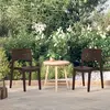 Image de vidaXL Chaises de jardin empilables - Lot de 2