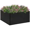 Image de vidaXL Jardinière Noir 80x80x40 cm - Résine tressée