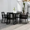 Image de vidaXL Ensemble à manger de jardin 5 pcs - Noir