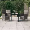 Image de Ensemble à manger de jardin vidaXL - Gris