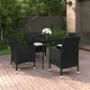 Image de Ensemble à manger de jardin VidaXL - Résine Verre