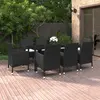 Image de vidaXL Ensemble à dîner de jardin 9 pcs - Résine tressée