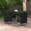 Image de vidaXL Ensemble à manger de jardin 5 pcs - Résine tressée