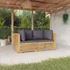 Image de vidaXL Canapés d'angle de jardin 2 pcs - Bois Teck Massif