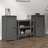 Image de vidaXL Buffets 2 pcs - Gris