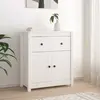 Image de VidaXL Buffet Blanc 70x80 cm Bois de Pin