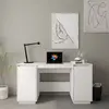 Image de VidaXL Bureau Blanc Pin