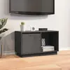 Image de vidaXL Meuble TV - 74 cm - Gris - Bois de pin massif