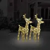 Image de vidaXL Rennes de Noël 80 LED