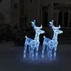 Image de VidaXL Rennes de Noël 80 LED Bleu Acrylique