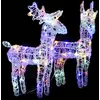Image de vidaXL Rennes de Noël lumineux - 2 pcs
