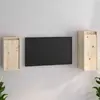 Image de vidaXL Meubles TV - 2 pcs - Bois de pin massif