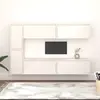 Image de VIDAXL Meubles TV 6 pcs Blanc Bois massif de pin