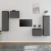 Image de vidaXL Meubles TV - Gris - Bois de pin