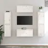 Image de vidaXL Meubles TV 6 pcs Blanc Bois de pin