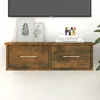 Image de vidaXL Armoire Murale Chêne Fumé