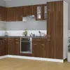 Image de vidaXL Armoire en verre suspendue - Chêne marron