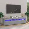 Image de vidaXL Meubles TV LED 2 pcs - Sonoma gris