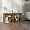 Image de vidaXL Tables de Chevet 2 pcs - Chêne Fumé