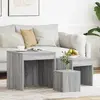 Image de vidaXL Tables Gigognes 3 pcs - Sonoma Gris