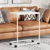 Image de vidaXL Table d'appoint C avec roues