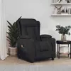 Image de vidaXL Fauteuil massage électrique - Noir Tissu
