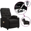 Image de vidaXL Fauteuil de Massage Électrique - Noir Tissu