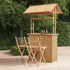 Image de vidaXL Mobilier de bar 3 pcs Bambou