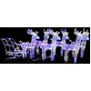 Image de vidaXL Décoration Rennes & Traîneau - 320 LED
