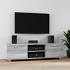 Image de vidaXL Meuble TV - 140 cm - Sonoma gris - Bois d'ingénierie