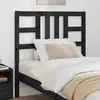 Image de vidaXL tête de lit Noir 96x4x100 cm Bois massif de pin