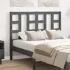 Image de vidaXL Tête de lit 126x4x100 cm Bois massif de pin - Gris