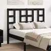 Image de vidaXL Tête de lit Bois massif de pin Noir 126x4x100 cm