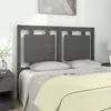 Image de vidaXL Tête de lit - Gris 125,5x4x100 cm Bois massif de pin