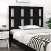 Image de vidaXL Tête de lit en pin noir - 105,5x100 cm