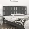 Image de vidaXL Tête de lit - Gris 185,5x4x100 cm - Bois de pin