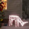 Image de vidaXL Renne de Noël Blanc Chauffé