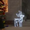Image de vidaXL Renne de Noël 76 cm - Blanc froid