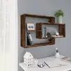 Image de vidaXL Étagère Murale Chêne Fumé - 104x20x58.5 cm