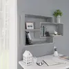 Image de vidaXL Étagère Murale Sonoma Gris 104x20 cm