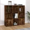 Image de vidaXL Armoire à livres Chêne fumé