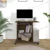 Image de vidaXL Bureau d'ordinateur - Chêne Marron