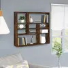Image de vidaXL Étagère murale Chêne Fumé - 90x16x78 cm