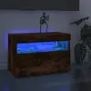 Image de Meuble TV LED vidaXL - Chêne fumé