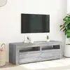 Image de vidaXL Meuble TV avec LED - Sonoma gris