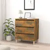 Image de vidaXL Buffet Chêne Fumé 60x35x69